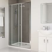 Twyfords 1000mm - Elements Sliding Shower Door. RRP £399.99.8mm Safety Glass Fully waterproof ...