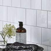 6m2 150x150mm White Square Procelian Wall Tiles. White tiles are an essential product that is ...