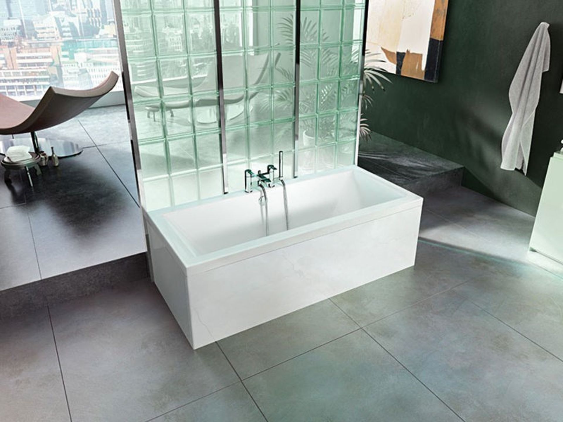 Twyford INDULGENCE 1700x750mm Rectangular Bath. White. RRP £928.99.Comes complete with side p...