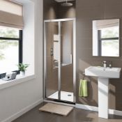 Twyfords 800mm - 8mm - Premium EasyClean Bifold Shower Door. RRP £379.99.Durability to withst...