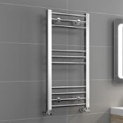 (VD157) 700x600mm - 20mm Tubes - Chrome Heated Straight Rail Ladder Towel Radiator.We also use ...