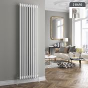 1800x380mm White Triple Panel Vertical Colosseum Radiator. RRP £449.99. Made from low carbon s...