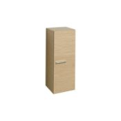 (WS68) Keramag Silk 400mm Natural Oak standing Storage Cabinet. 40x103,5cm x35cm Natural oak....