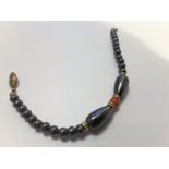 Black Spinel Beaded Bracelet