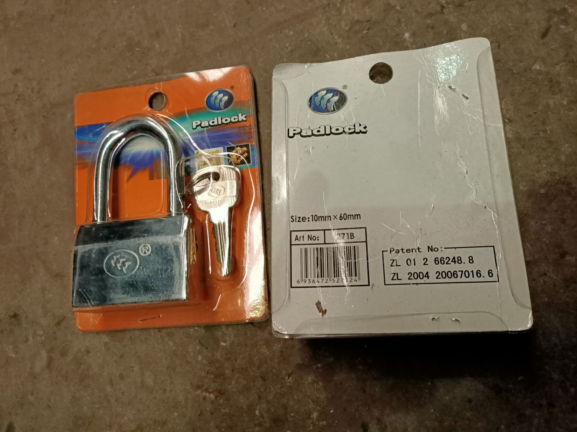 2 X 10Mm X 60Mm Security Padlock (Ag1525)