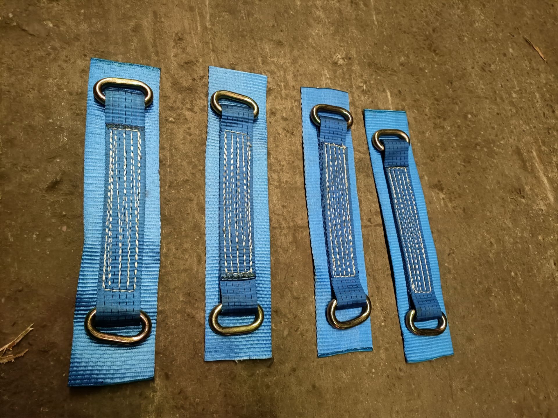 4 X 12" Blue Wheel Strap With Oval Links (Rlwheel)