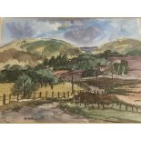 Robert Hardie Condie RSW 1898 – 1981 signed watercolour Winding Road in the Grampians"