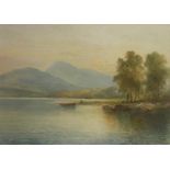 Original Signed Watercolour. Emil Axel Krause 1866-1922 - Derwent Water