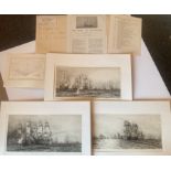 Rare Royal Trafalgar Full Folio Set Of Etchings. William Lionel Wyllie, 1851-1931
