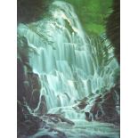 Oil on Canvas. Oscar Yabut - Waterfall