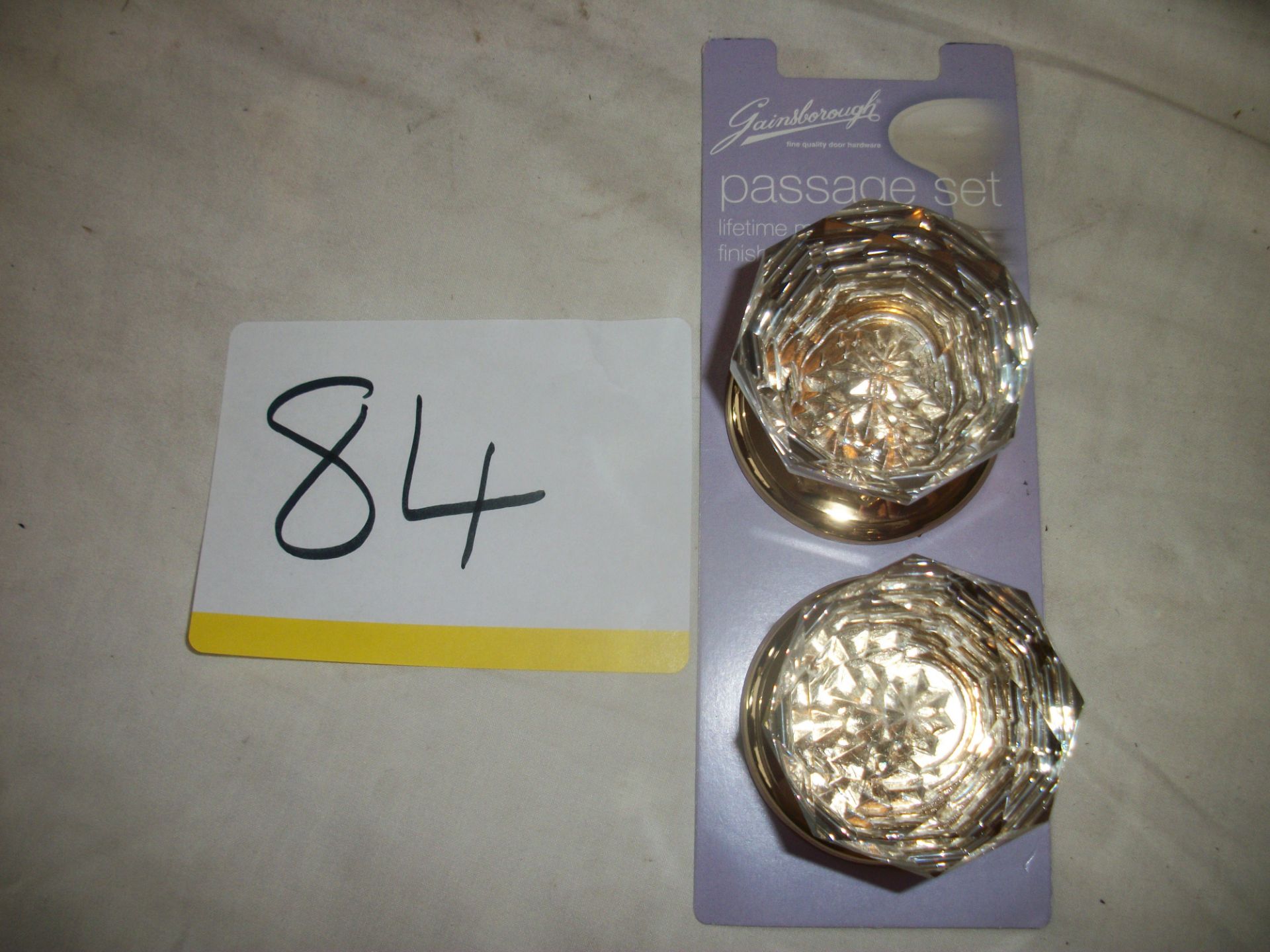 1 Pair of Gainsborough Crystal Knob Set - Image 2 of 2