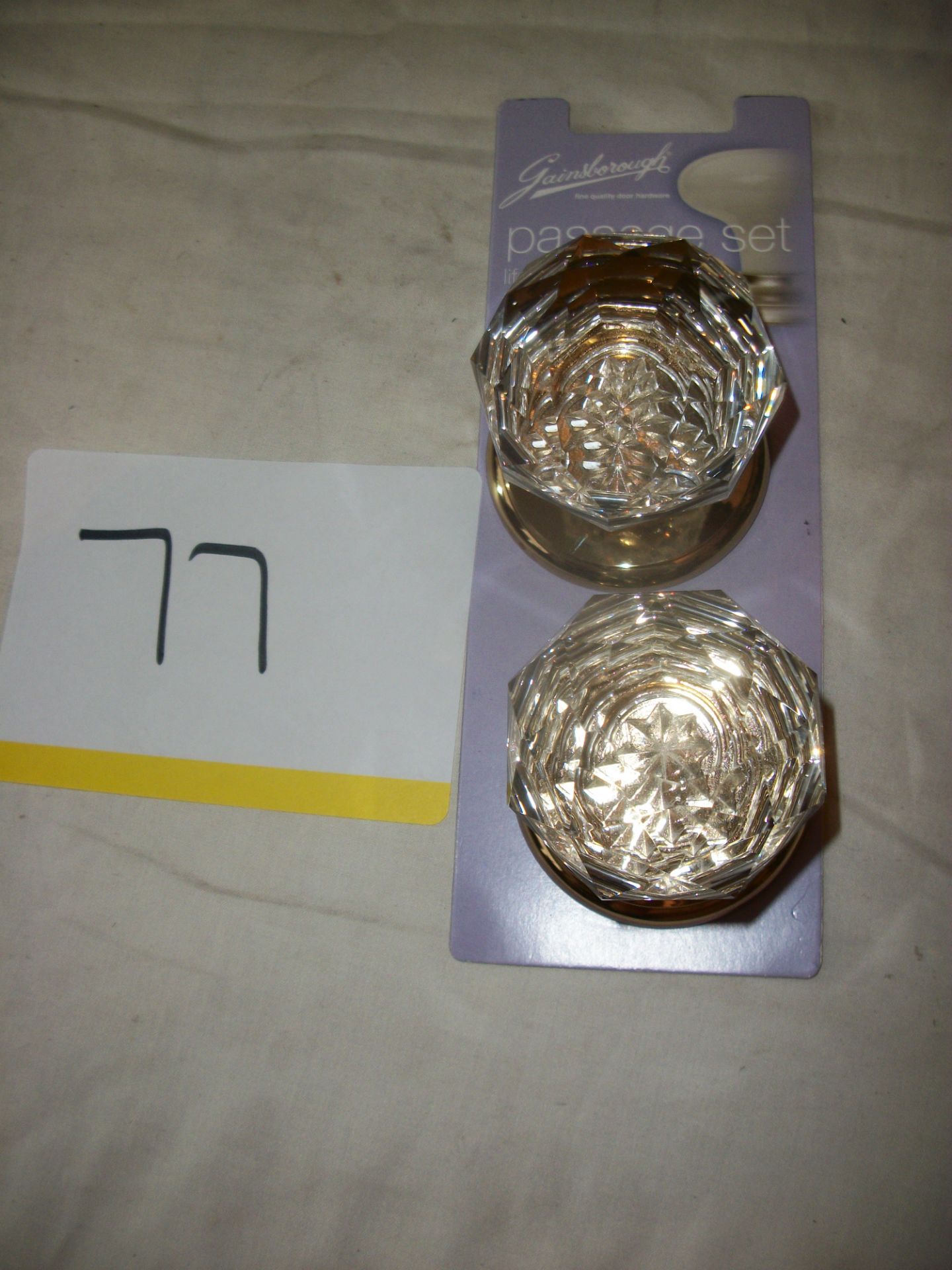 1 Pair of Gainsborough Crystal Knob Set - Image 2 of 2