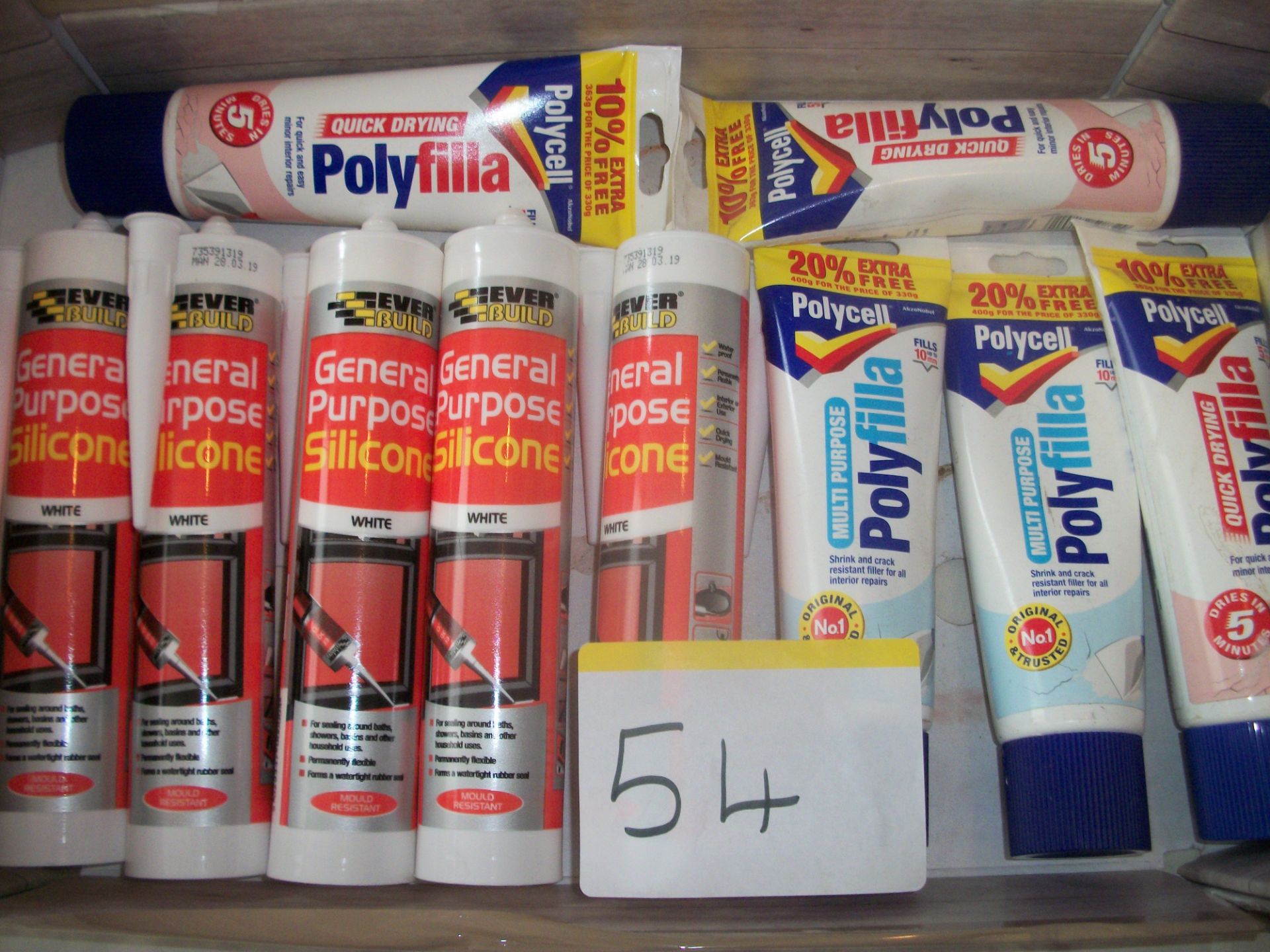 Mixed Lot of Silicone & Polyfilla