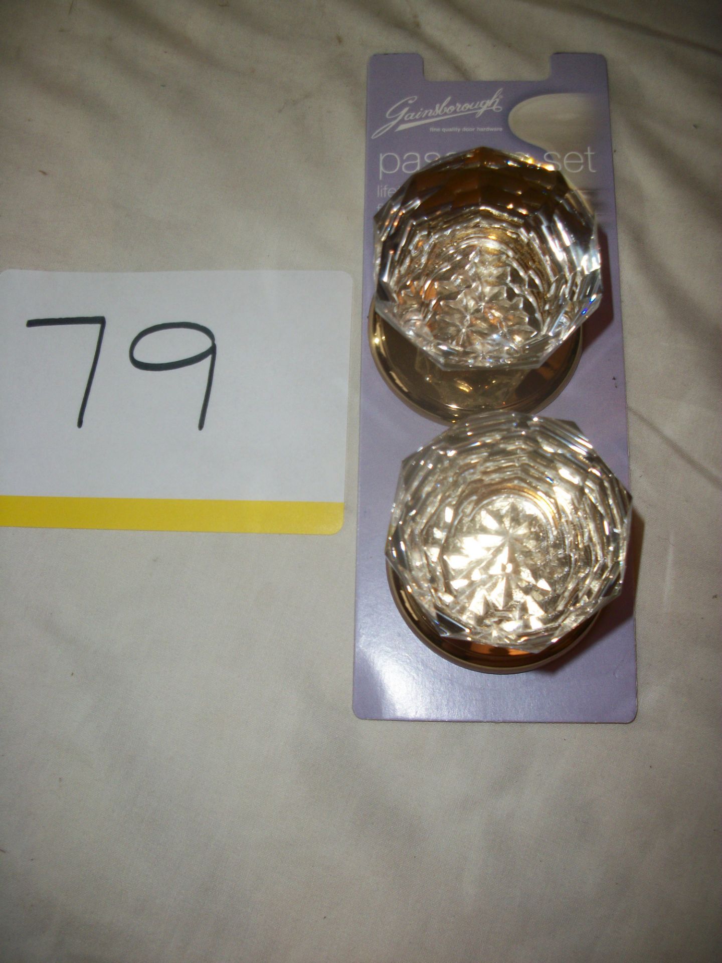 1 Pair of Gainsborough Crystal Knob Set - Image 2 of 2