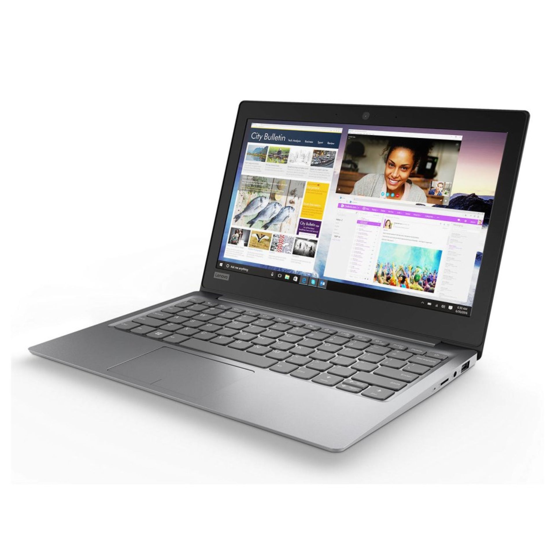 (22) 1 x Grade B - Lenovo Ideapad 110S SILVER- 11.6" Light Weight Laptop Intel Dual Core, 32GB - Image 5 of 6