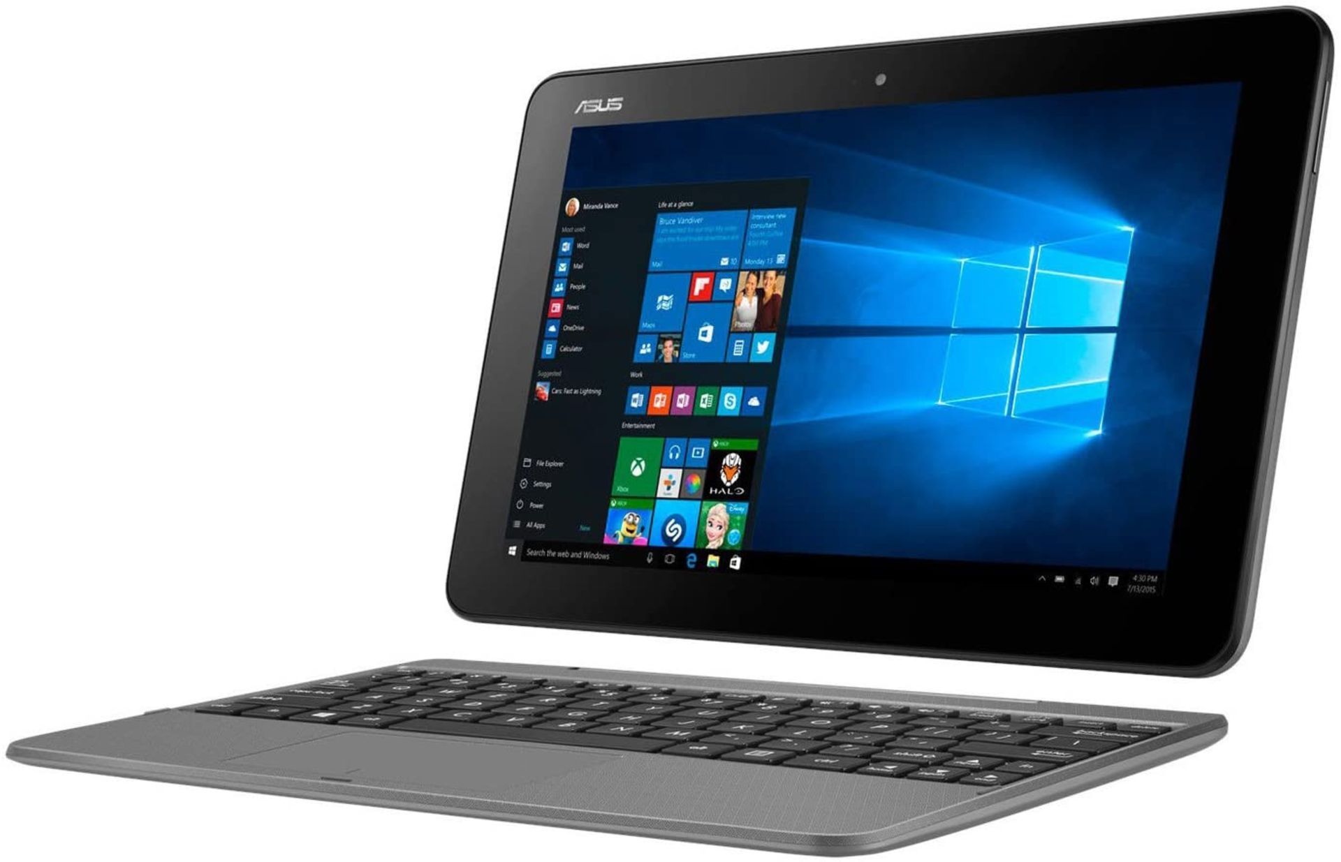 (5) 1 x Grade B - Asus Transformer Book T101HA (10.1 inch) Notebook PC Atom (Z8350) 2GB 32GB Wi... - Image 2 of 7