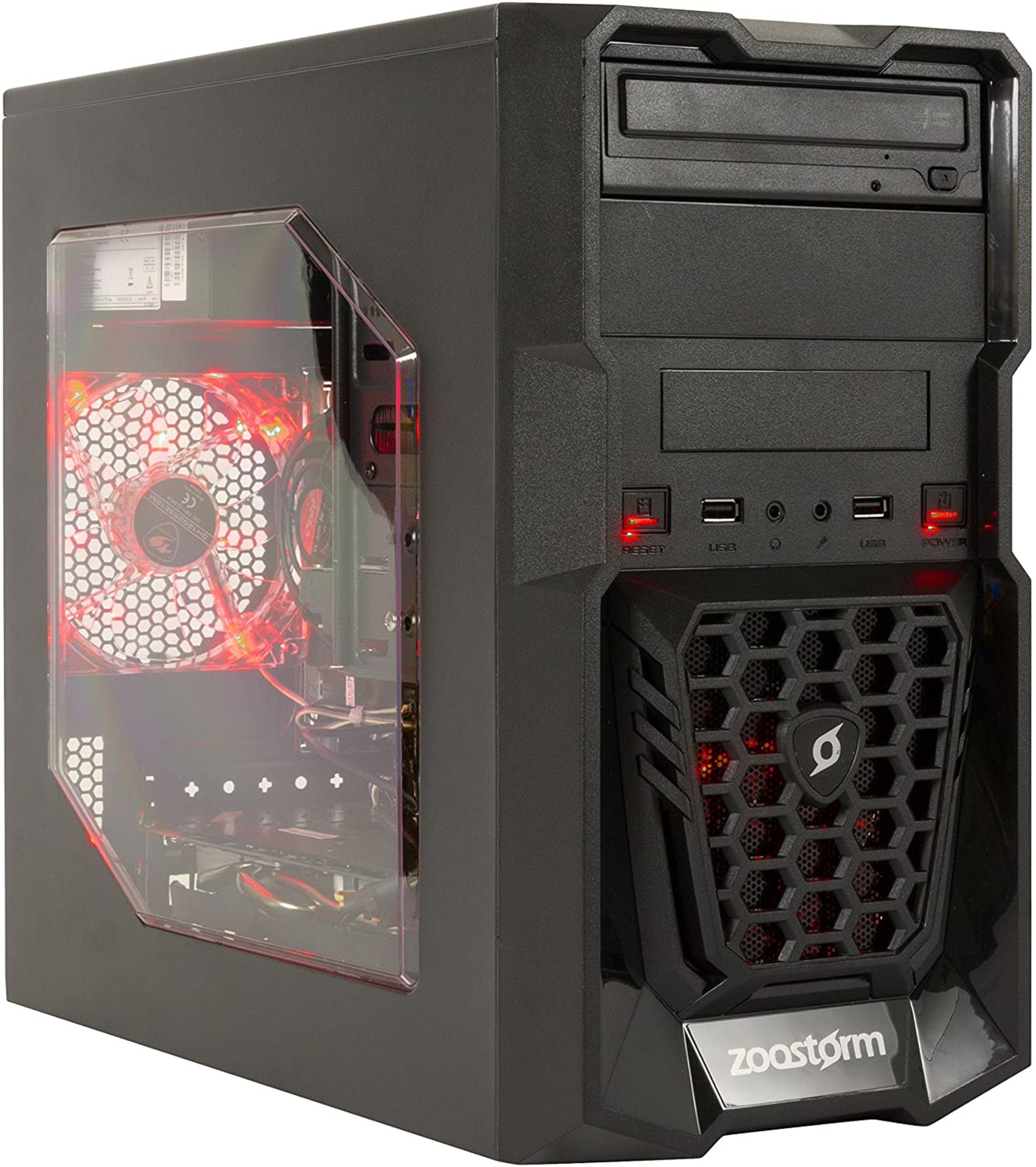 (69) 1 x Grade B - Zoostorm Quest Desktop PC - (Black) (AMD A8 7650K, 8 GB RAM, 1 TB HDD, Radeo...