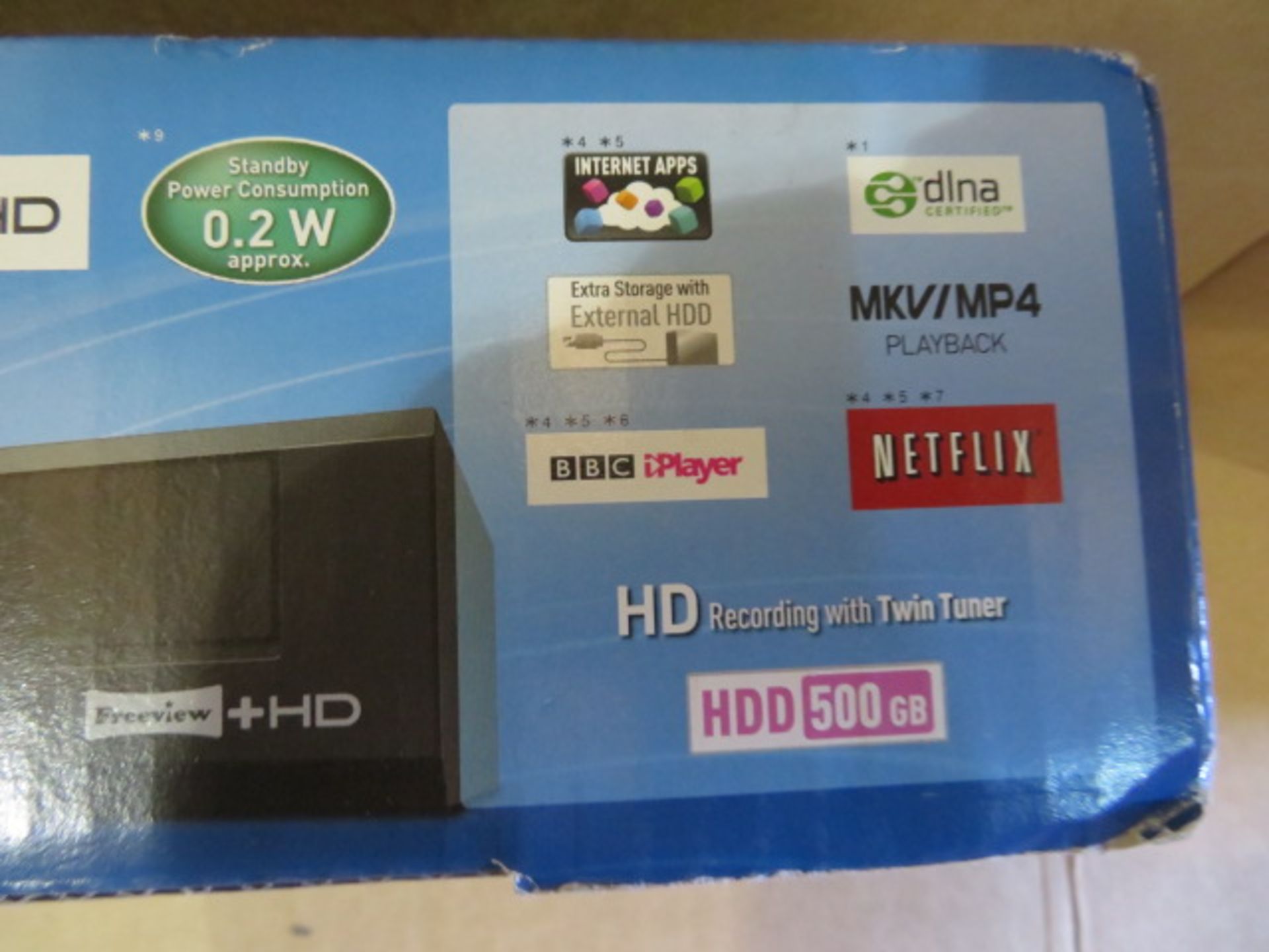 (39) 1 x Grade B - Panasonic DMR-HWT130EB Freeview+ HD Hard Disk Recorder with Twin HD Terrestr... - Image 3 of 3