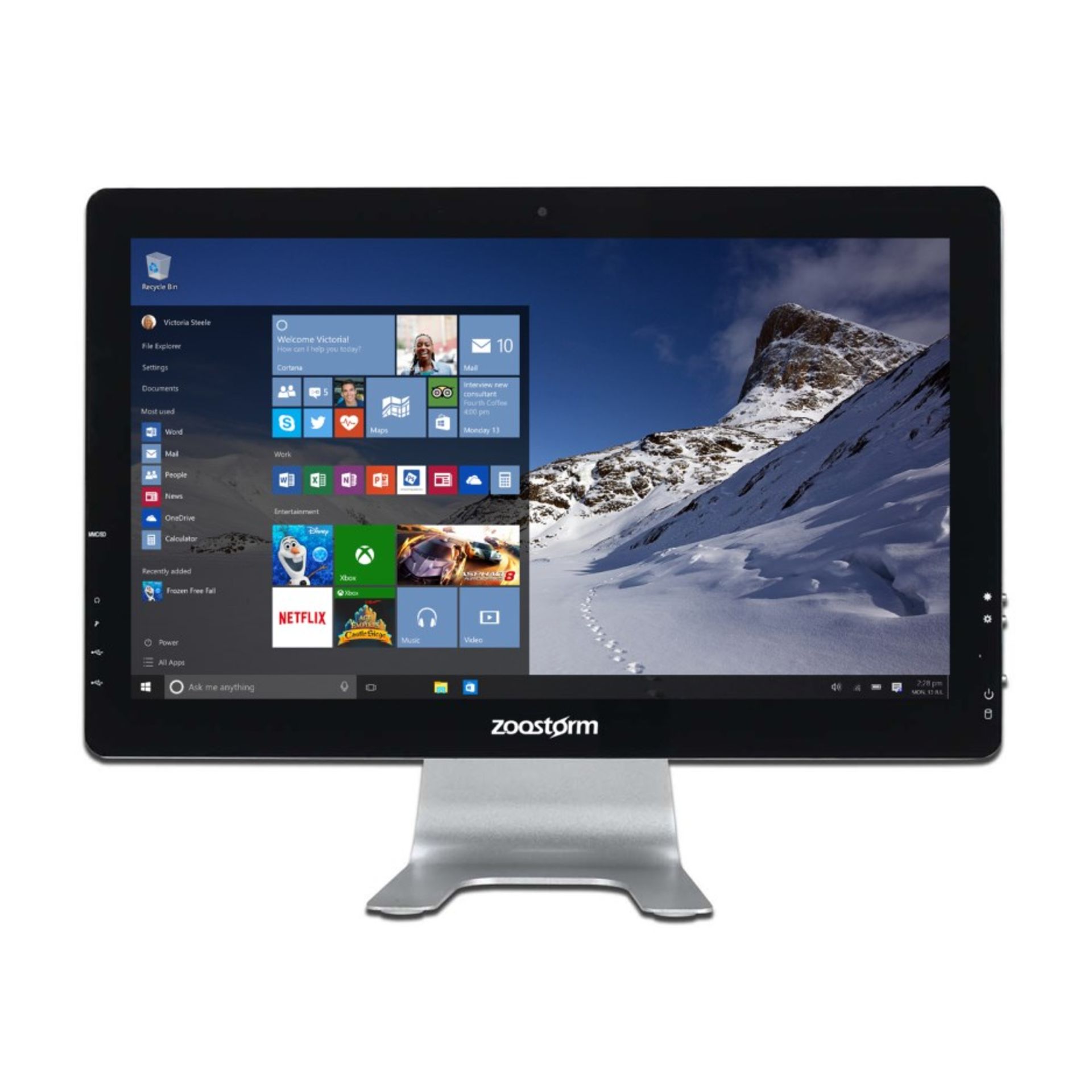 (72) 1 x Grade B - Zoostorm Vision Core i3-4170 8GB 1TB DVD-RW 21.5 Inch Windows 10 All in One.... - Image 2 of 4