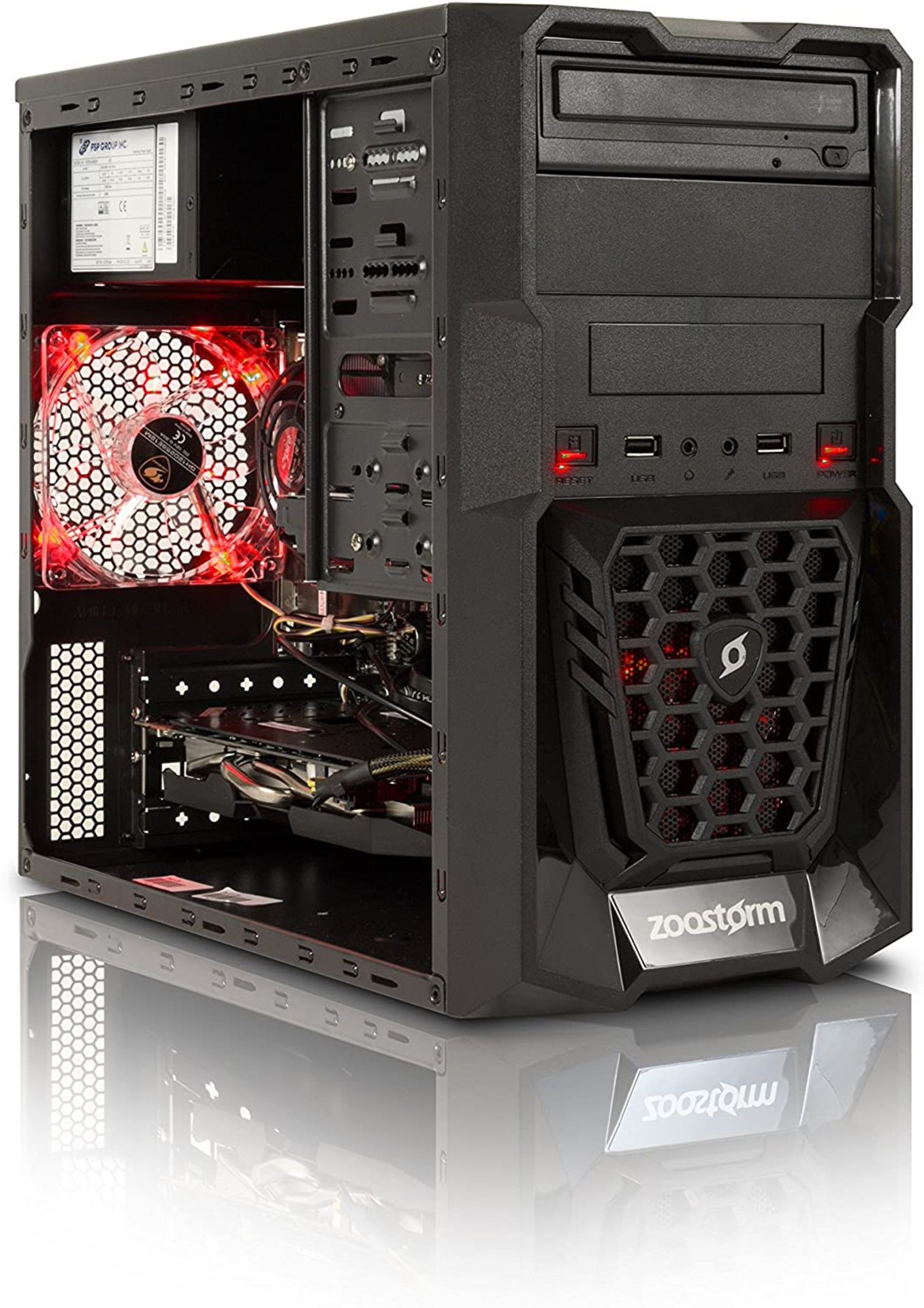 (69) 1 x Grade B - Zoostorm Quest Desktop PC - (Black) (AMD A8 7650K, 8 GB RAM, 1 TB HDD, Radeo... - Image 3 of 5