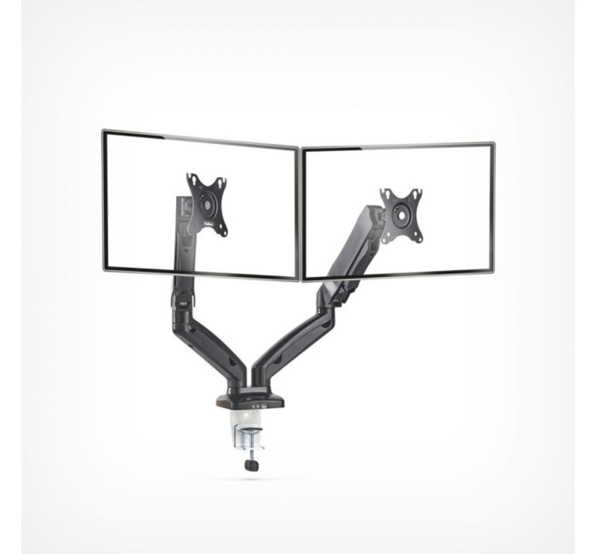 (AP153) Dual Arm Gas Mount With Clamp Ultra-flexible double arm monitor mount with built in ca... - Image 2 of 2