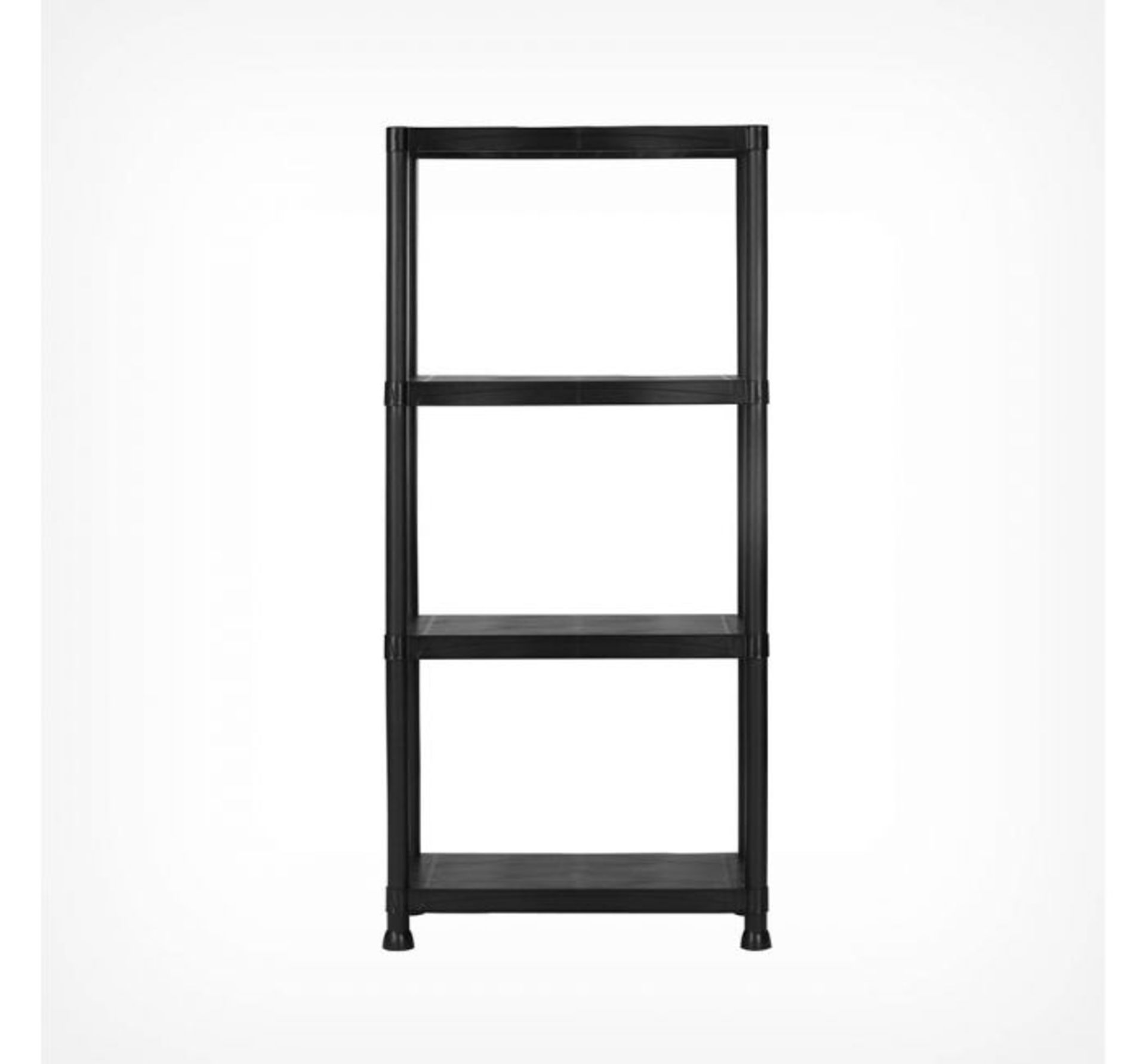 (AP77) 4 Tier Black Shelving Unit Spacious 4 tier storage shelving unit for use in the worksho... - Image 2 of 3