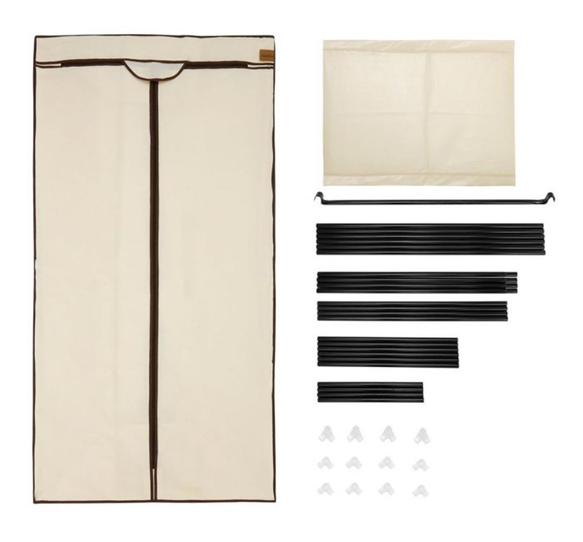 (AP48) Single Canvas Effect Wardrobe Practical, durable and stylish, this premium quality canv... - Image 3 of 3