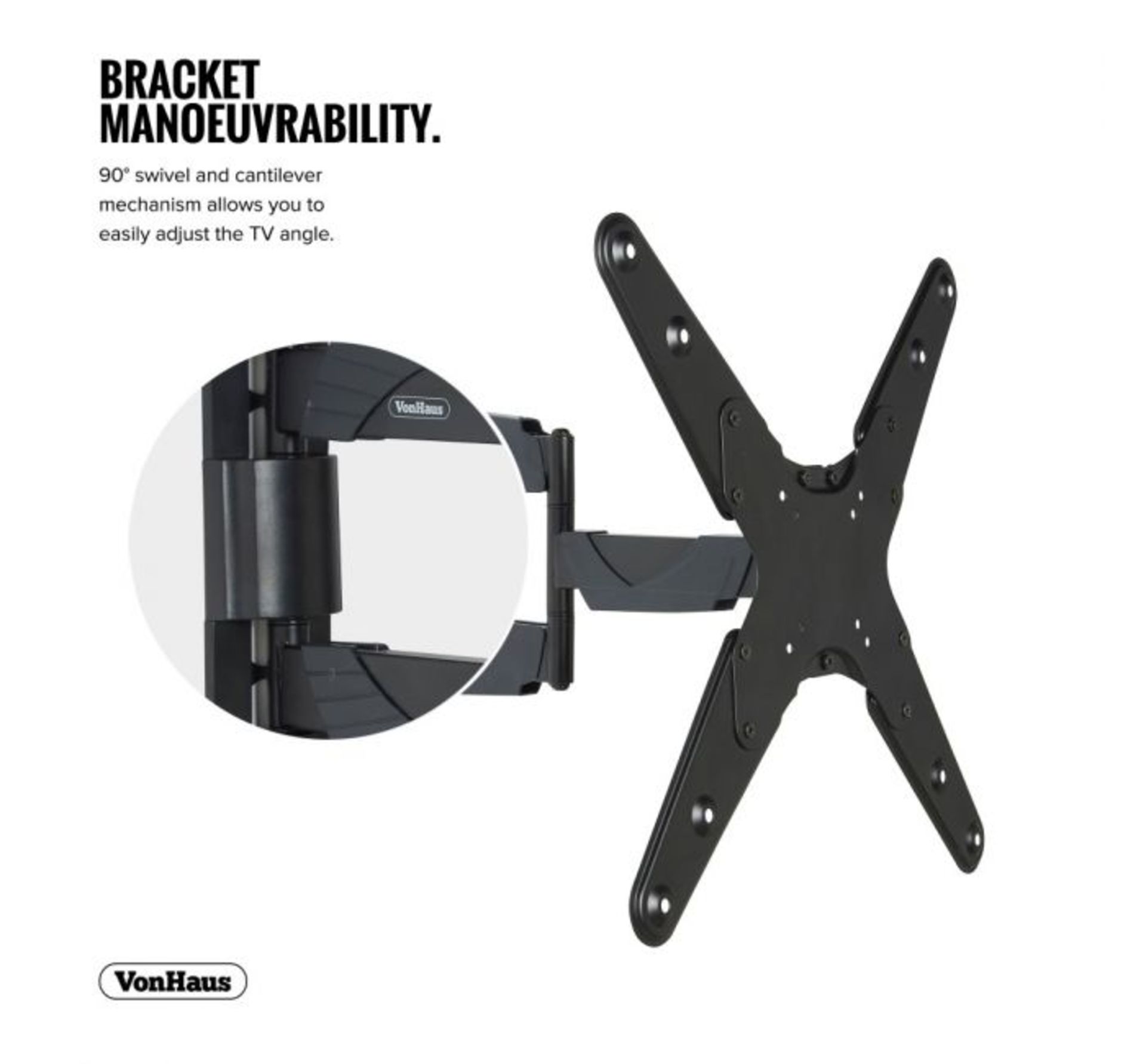 (AP125) 23-55 inch Tilt & Swivel TV bracket Please confirm your TV’s VESA Mounting Dimension... - Image 3 of 3