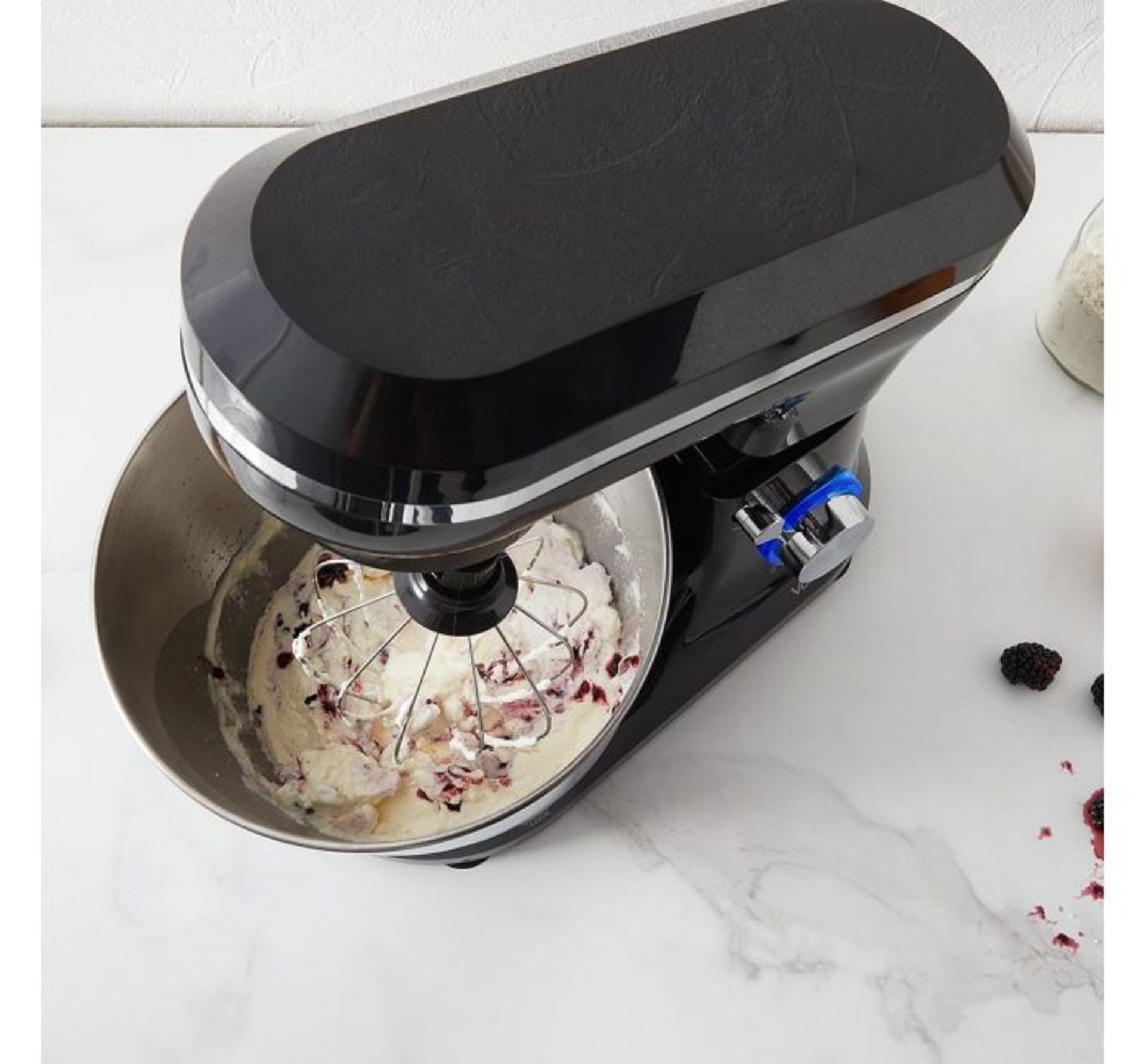 (AP7) 1000W Black Stand Mixer 8 speed settings, a pulse function and a stainless steel dough h... - Image 2 of 2
