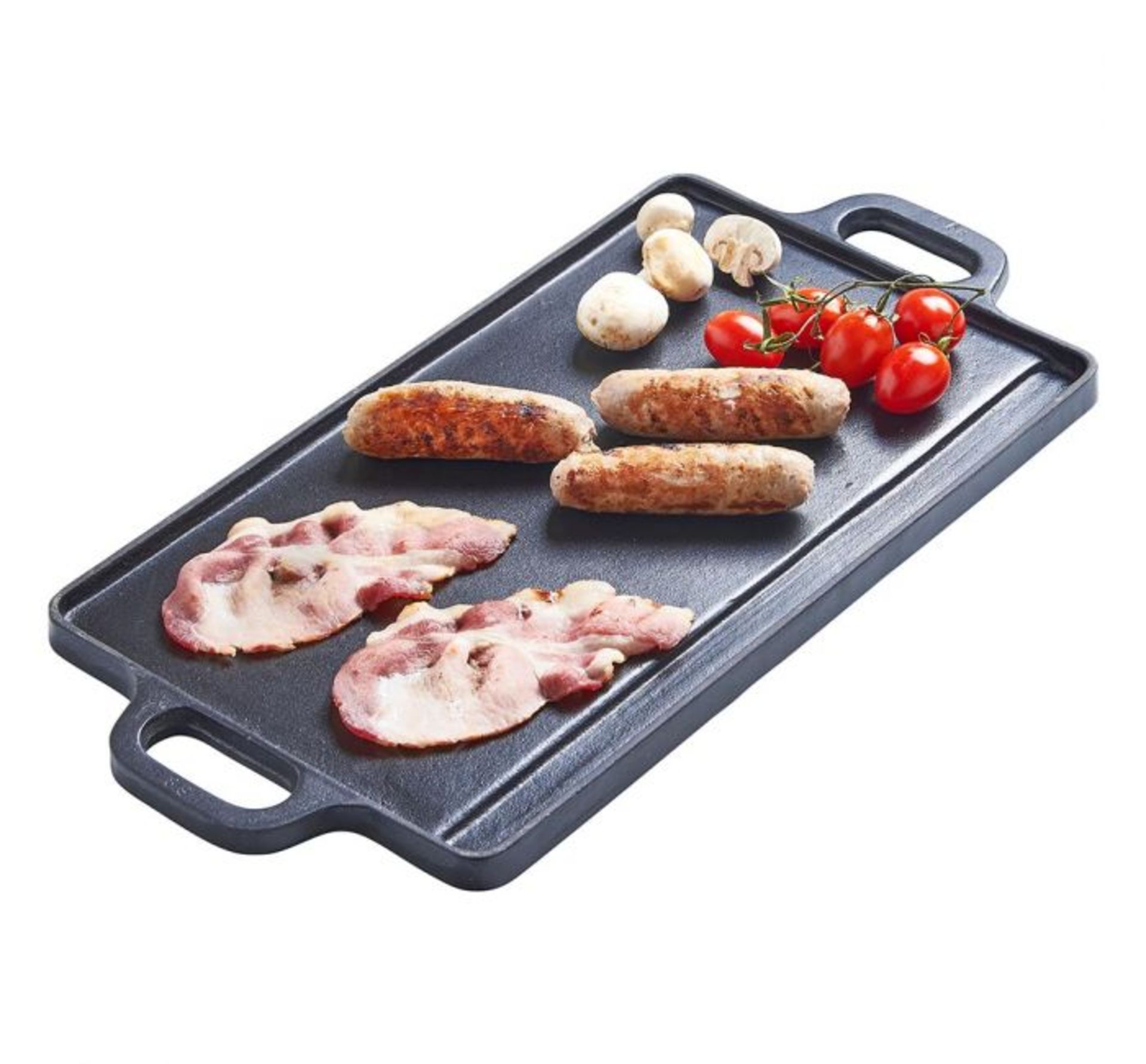 (AP236) 37cm Cast Iron Griddle Features one ridged side and one flat, smooth side Cast iron c... - Image 3 of 3