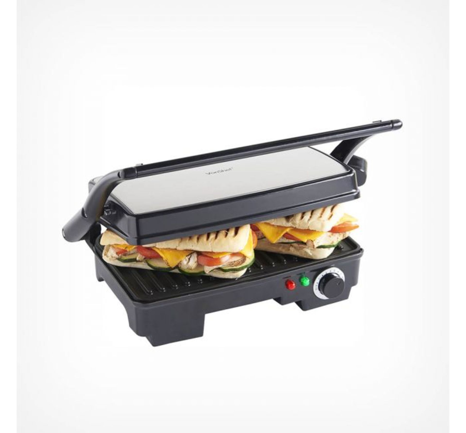 (AP107) 2 Slice Sandwich Press & Grill Cook delicious toasted sandwiches or use as an open fla...