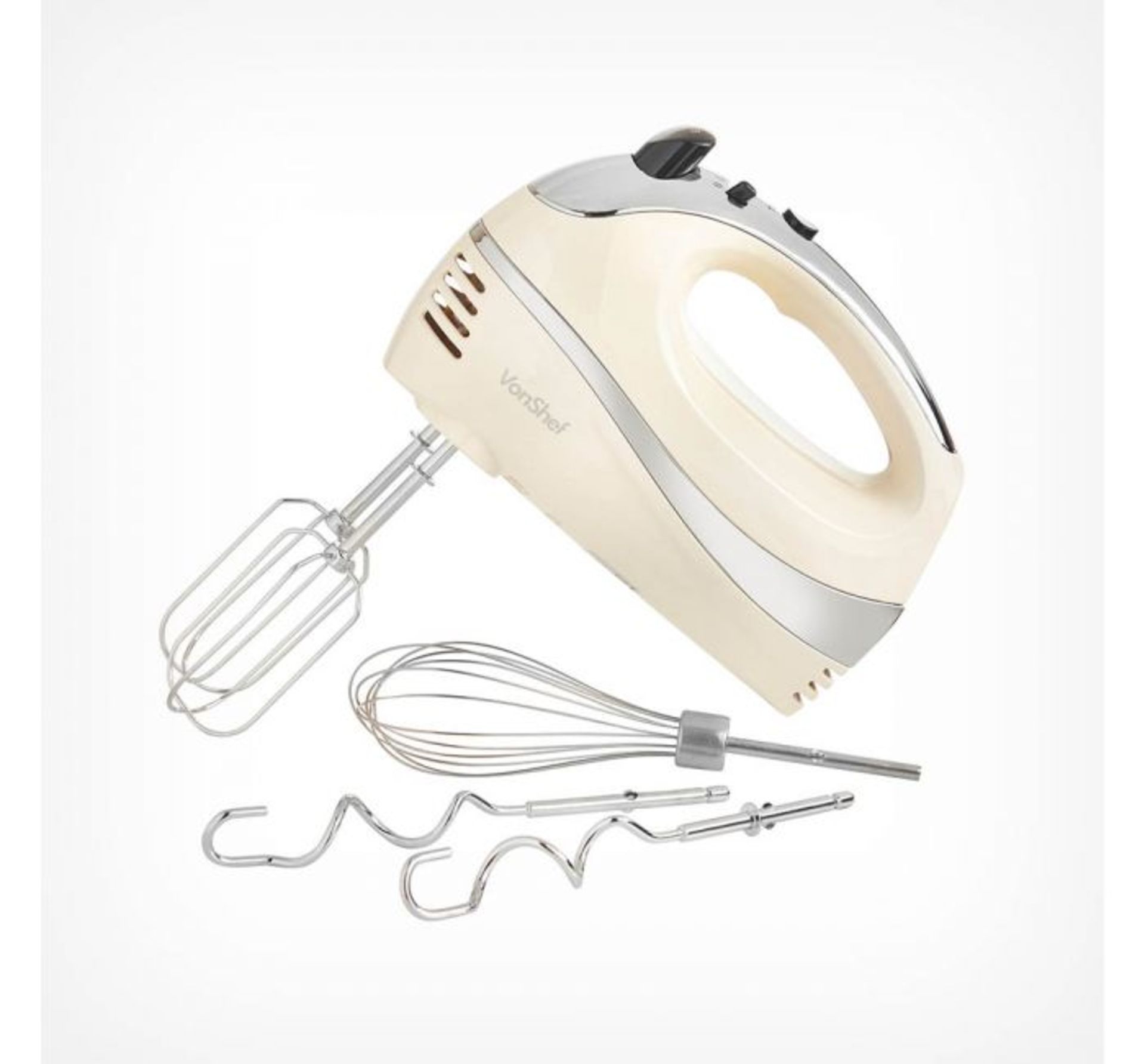 (AP39) 300W Cream Hand Mixer Powerful 300W Motor effortlessly whisks, mixes and kneads Includ... - Image 2 of 3