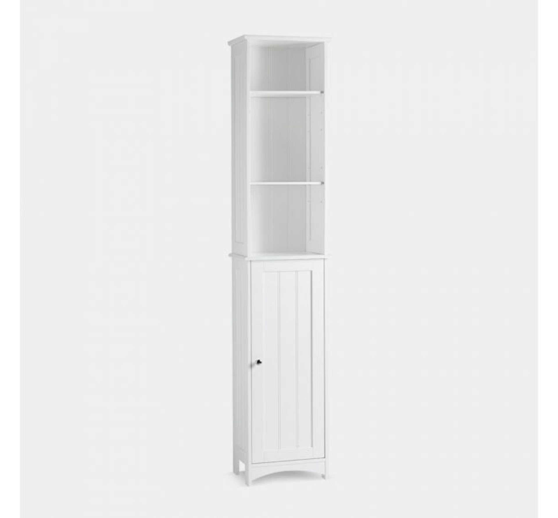 (AP4) Colonial Tall Storage Unit Easy to clean with a water resistant white paint finish Feat... - Image 2 of 3