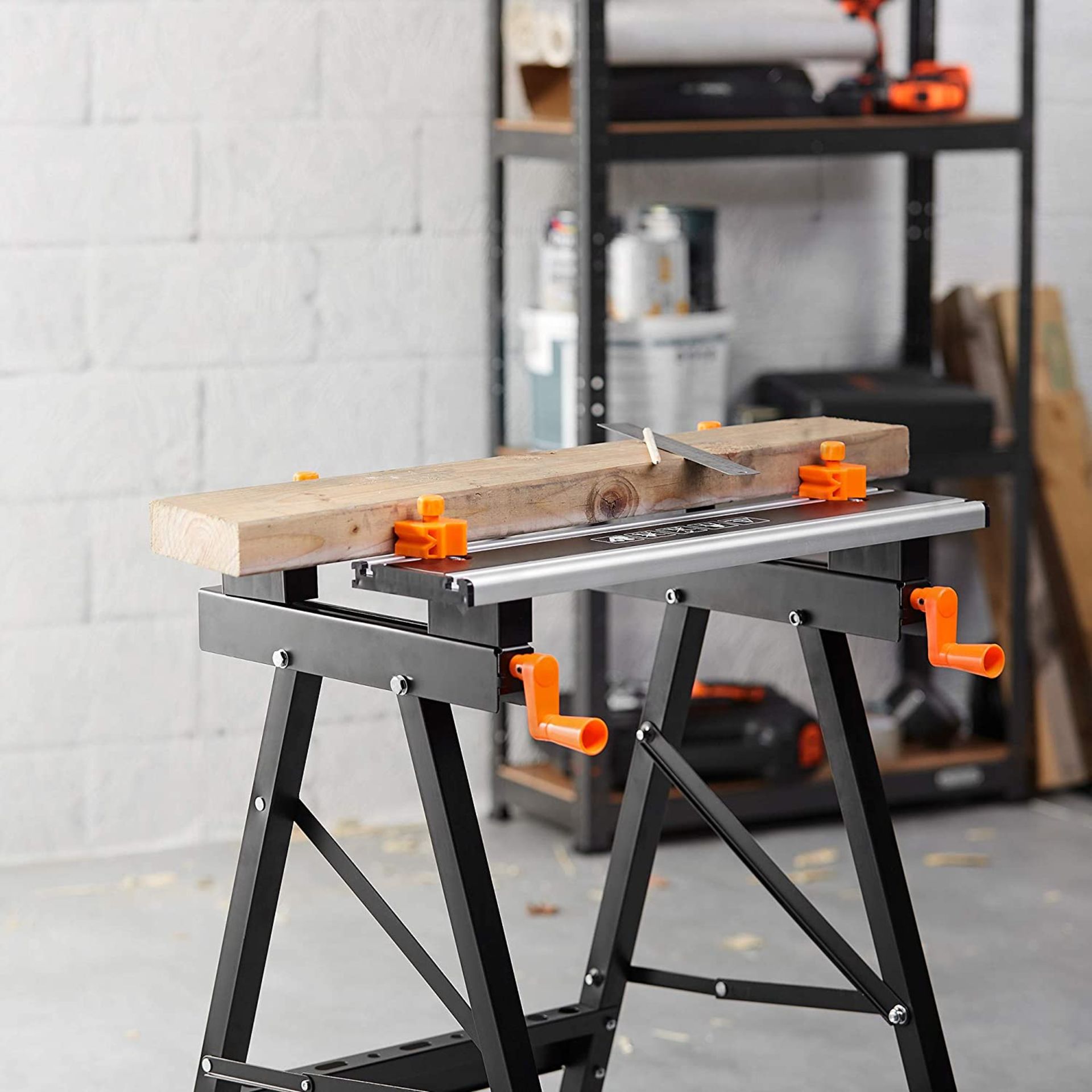 (AP11) Adjustable Foldable Aluminium Top Workbench for Workshop, Garage and Transport. Aluminu...