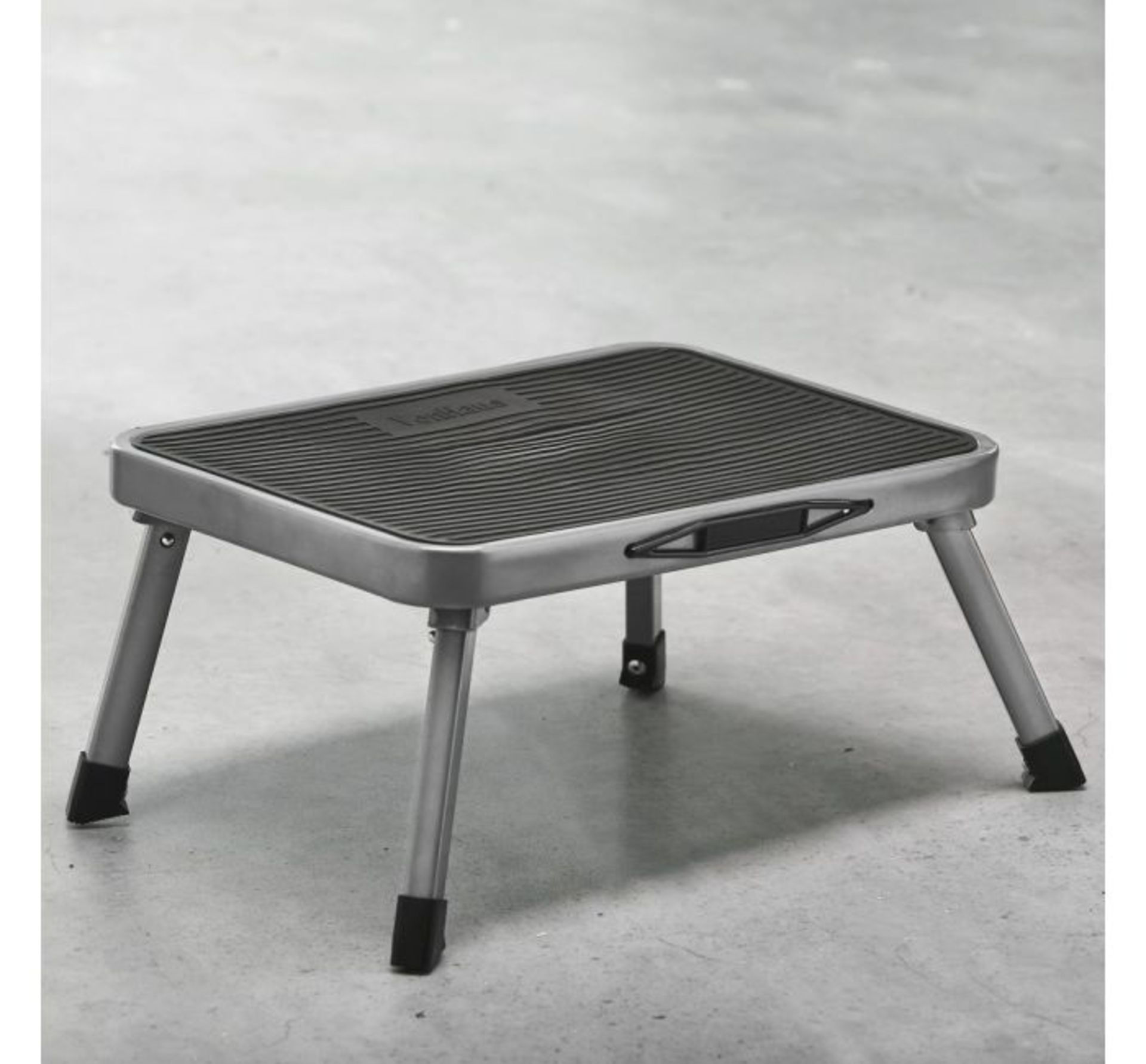 (AP235) Folding Step Stool Distributes weight evenly for total stability Large grooved tread ...
