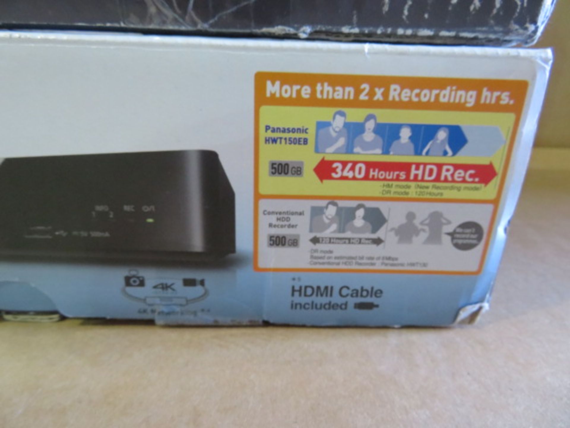 (31) 1 x Grade B - Panasonic DMR-HWT150EB Smart Network HDD Recorder with Freeview Play. Double... - Image 3 of 3