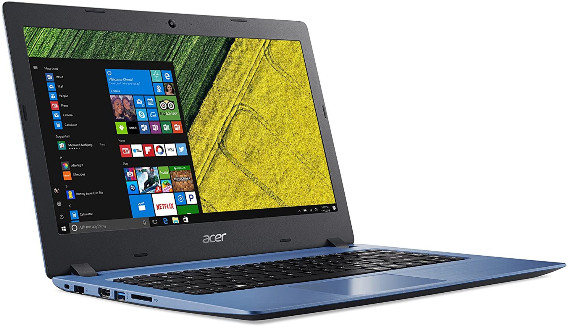 (T9) 1 x GRADE B - Acer NX.GQ9EK.001 Aspire 1 14-Inch Notebook - (Denim blue) (Intel Pentium N4... - Image 3 of 5