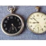 Helvetia And Elgin Military Pocket Watches