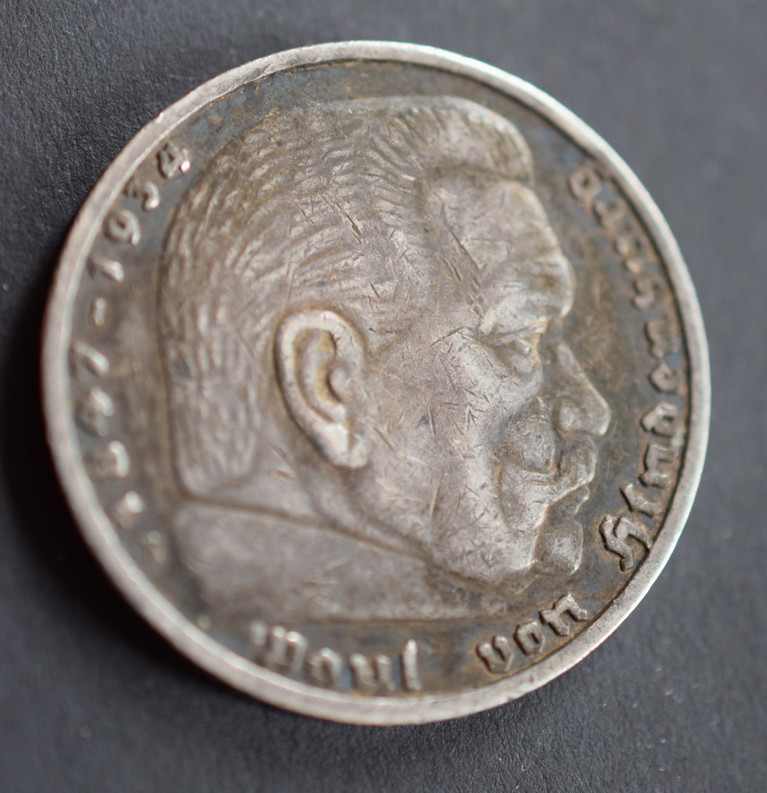 1935 5 Marks Third Reich Silver Coin