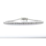 18ct White Gold Tennis Diamond Bracelet 1.11 Carats