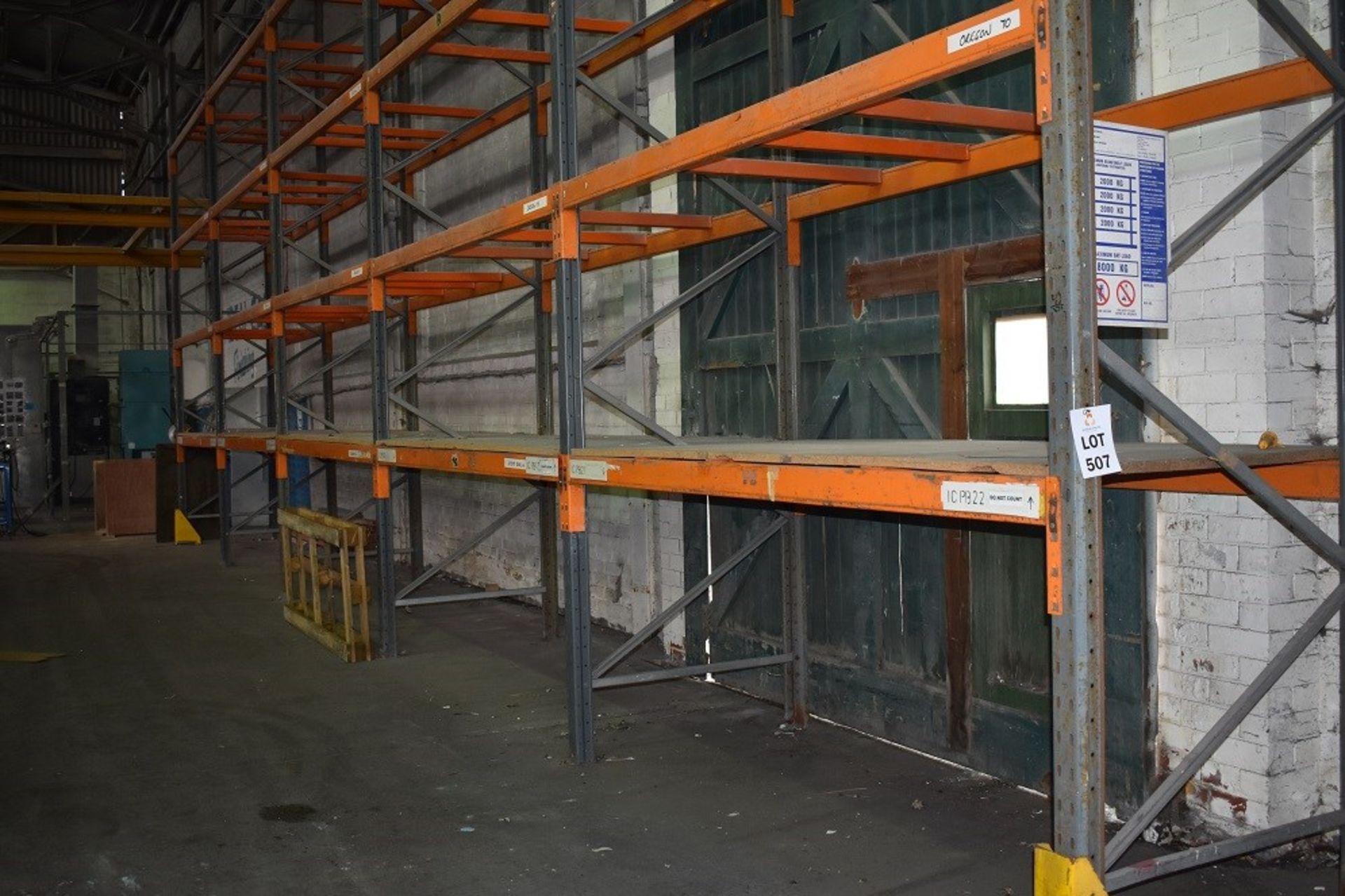 PALLET RACKING - 5 BAYS x 7MTR HIGH