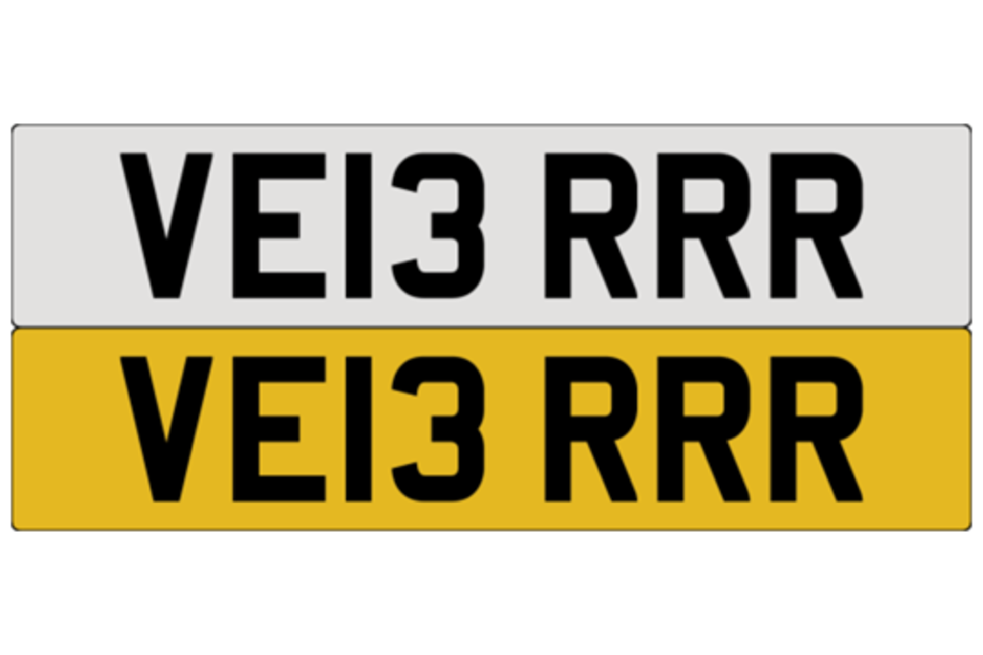 VE13RRR on DVLA retention, ready to transfer 'Velar Range Rover'