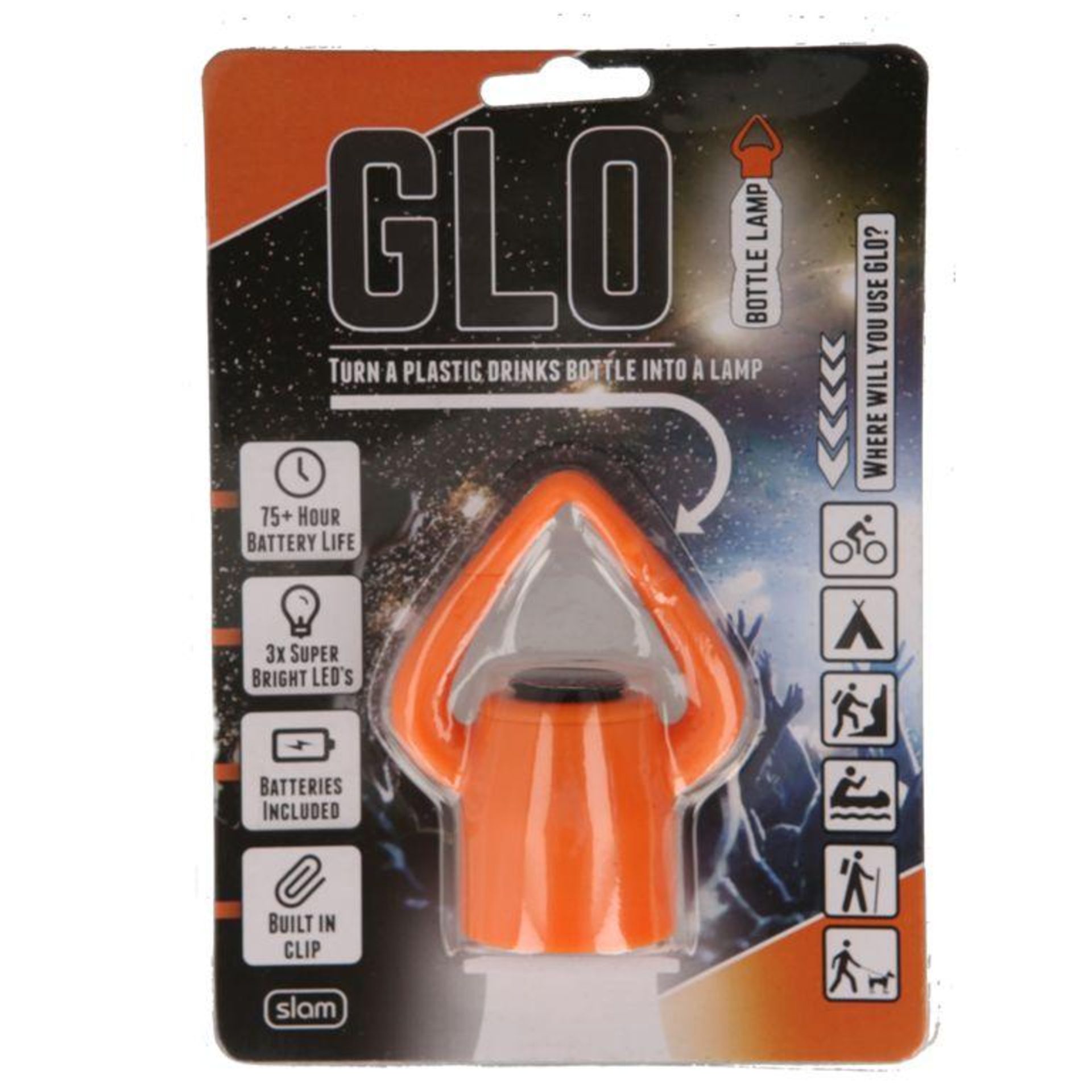 48 x Slam Design Emitting Light From 3 Super Bright LED's Glo- Bottle Lamp