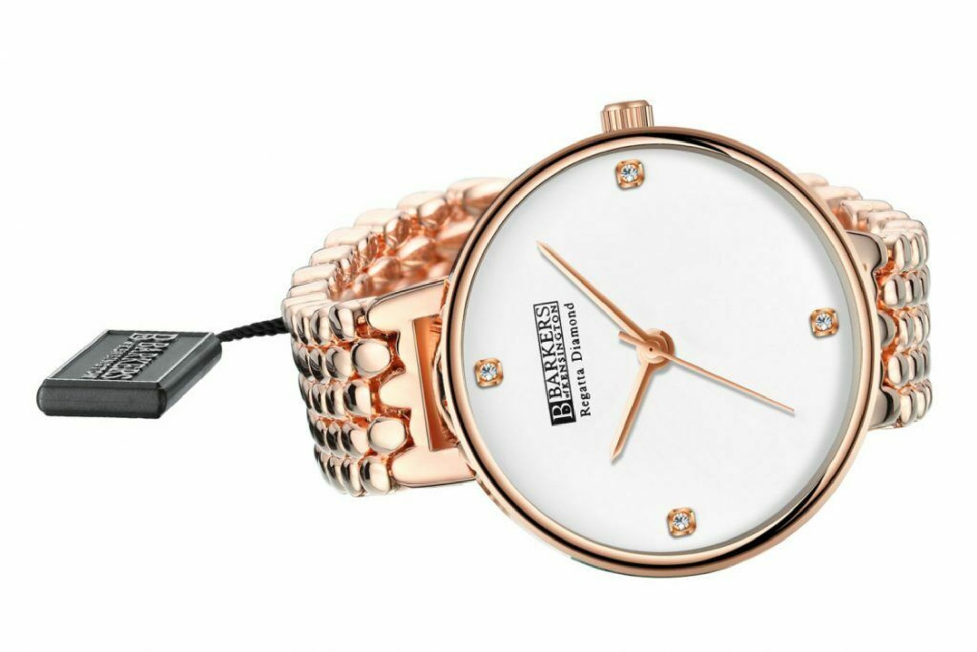 NO VAT Brand New Barkers of Kensington Ladies Regatta Diamond Set Watch RRP £315