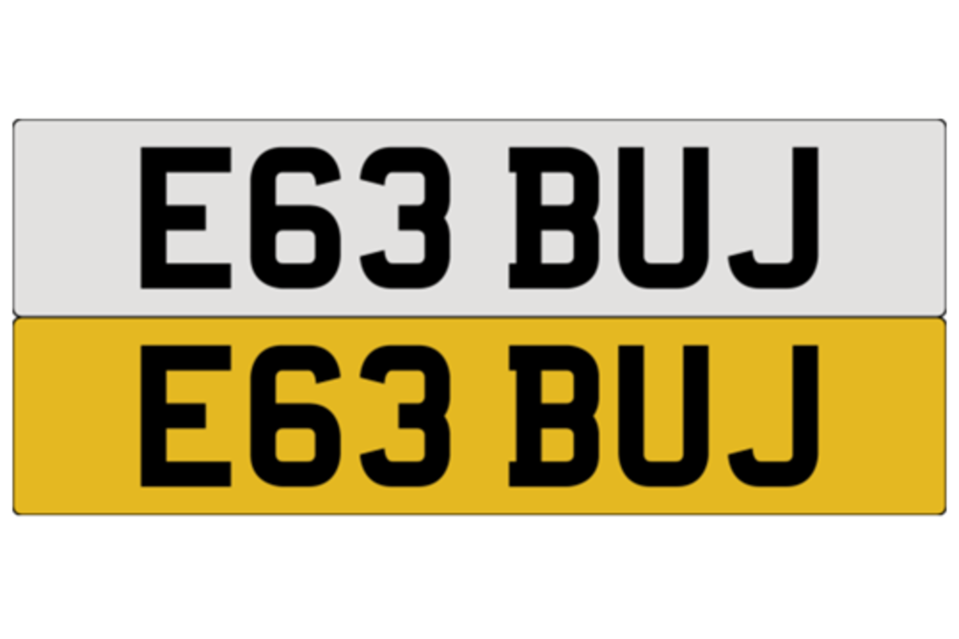 E63 BUJ on DVLA retention, ready to transfer