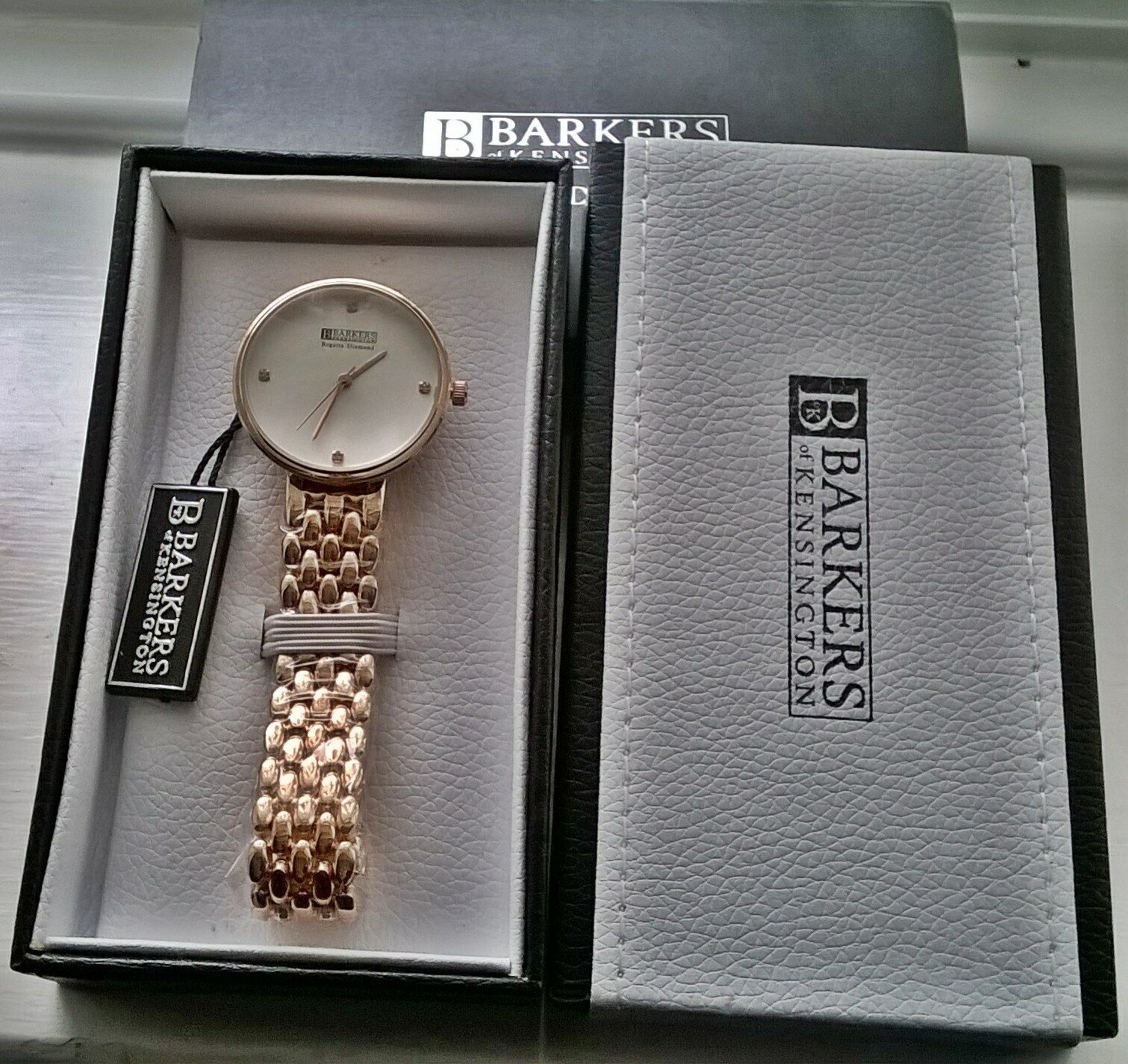 NO VAT Brand New Barkers of Kensington Ladies Regatta Diamond Set Watch RRP £315 - Image 6 of 6
