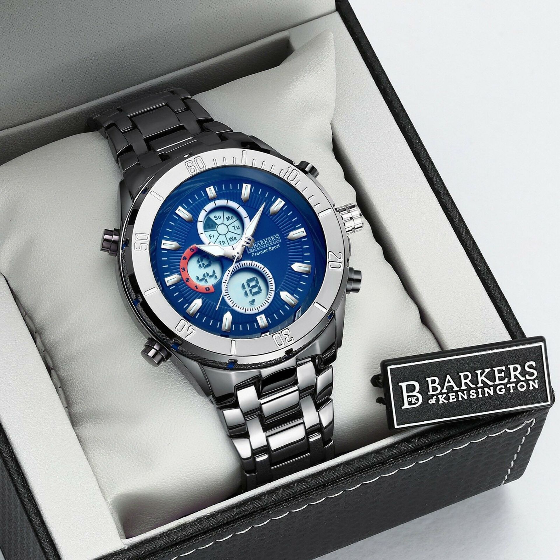 NO VATBarkers of Kensington Men’s Premier Sport Blue Brand New RRP £455 - Image 2 of 5