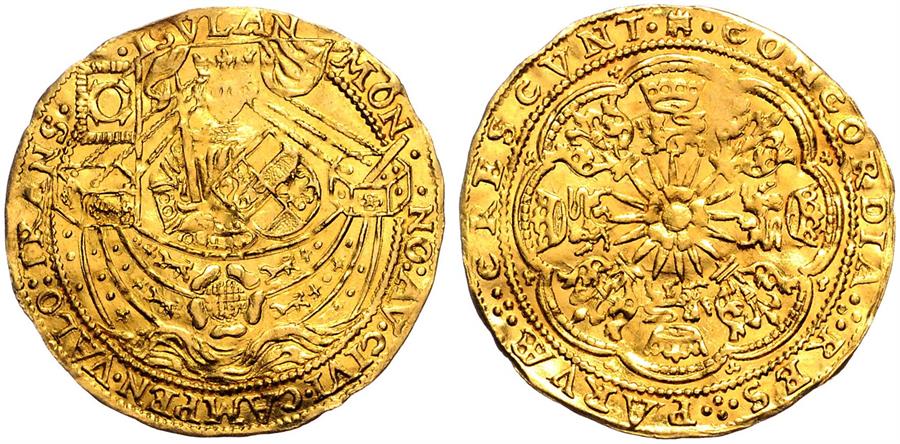 1590 - Rose Noble - Gold Coin