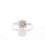 18ct White Gold Single Stone Rex Set Diamond Ring 1.06 Carats