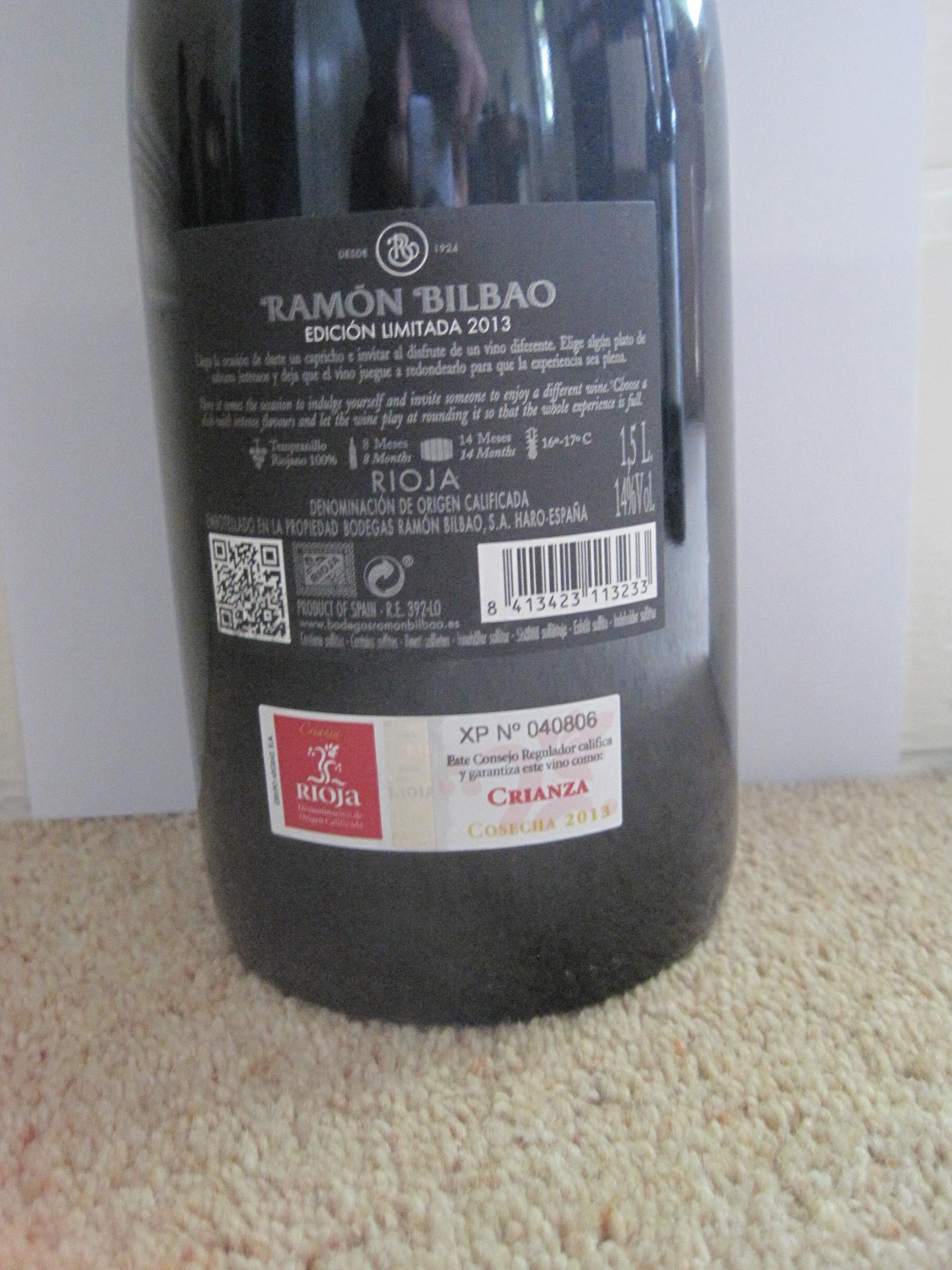 Ramon Bilbao Edicion Limitada Rioja Crianza 2013 Magnum - Image 5 of 5